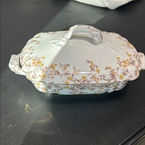 Vintage Klingenberg & Charles L Dwenger Carlsbad Austria porcelain covered dish